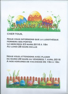 20160322_Horaires vacances paques